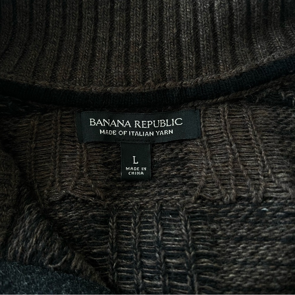 Banana Republic Pullover Italian Yarn Sweater Jacket - Picture 4 of 6